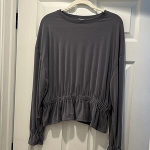 a new day Charcoal Gray Women's Blouse